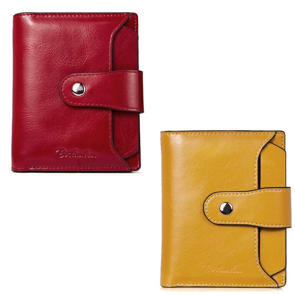 5124 Leather Wallet RFID Blocking Small Bifold Zipper Pocket Wallet Card
